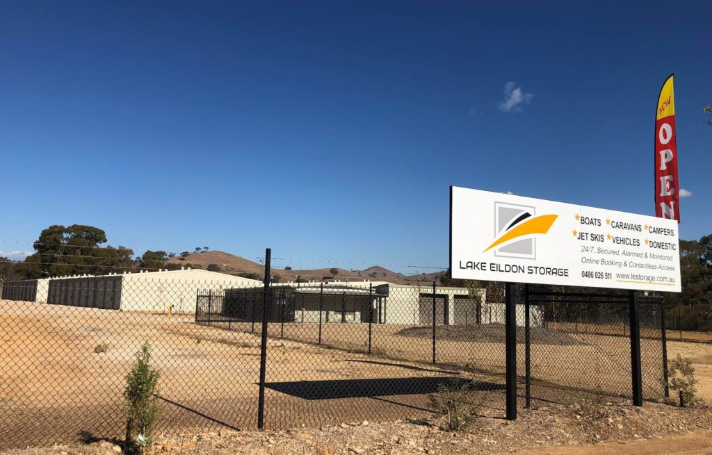 Lake Eildon storage facility with 24/7 access near Mansfield and Bonnie Doon